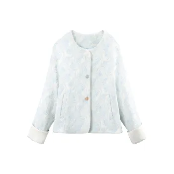 A Paradise For Awakening Cropped Coat Women's Blue