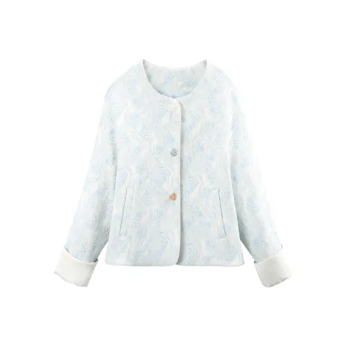 A Paradise For Awakening Cropped Coat Women's Blue