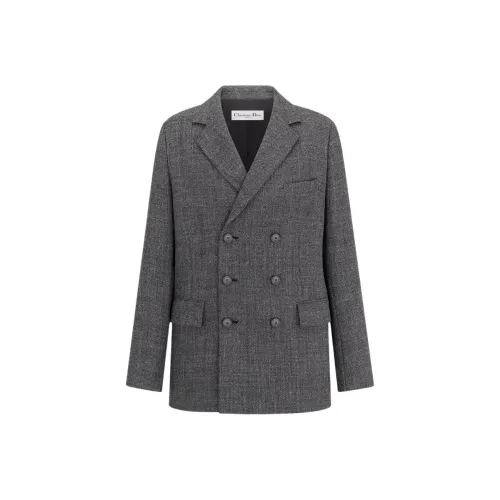 DIOR SS25 Spring Summer Ready to Wear Collection Business Suit Coat Women's Gray