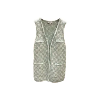 CHANEL Vests Women's Mint Green