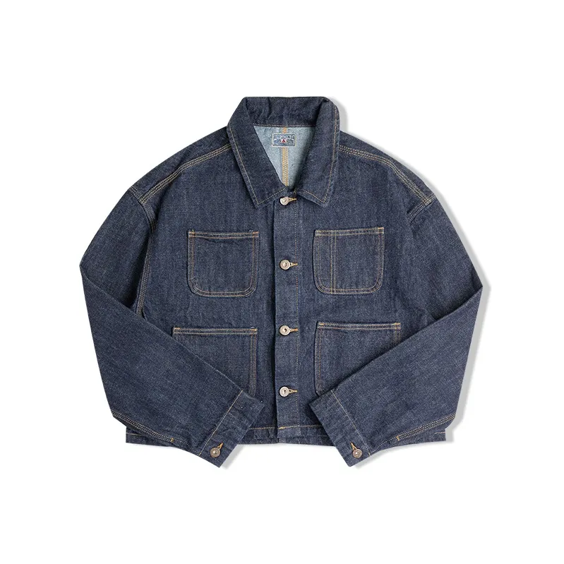 MADEN Denim Jacket Women's Dark Blue-0