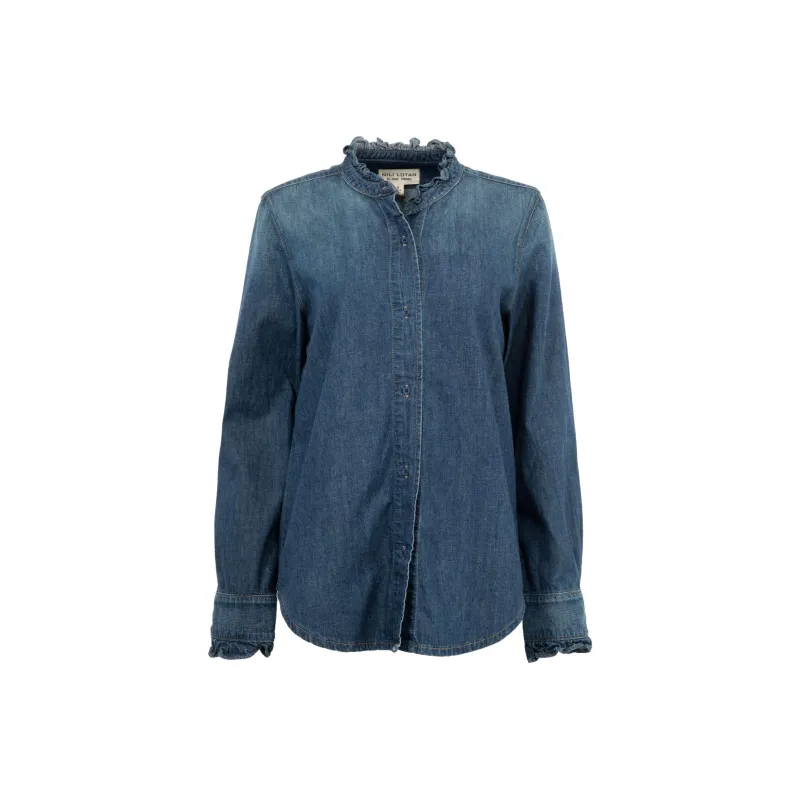 NILI LOTAN Lydia Denim Shirt-0