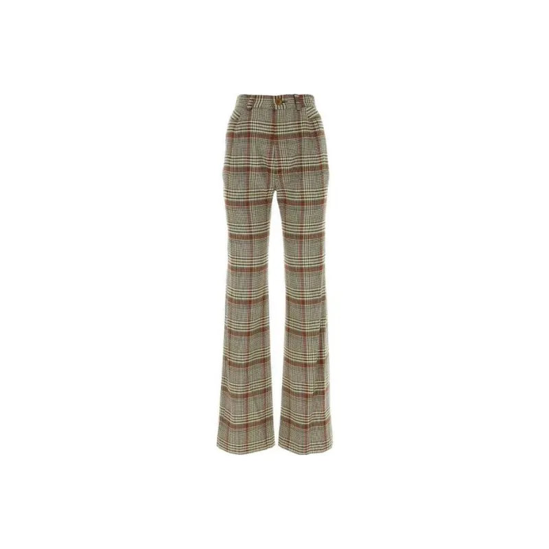 Vivienne Westwood Checked Straight Leg Trousers-0