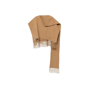 Goen.J Fringed Muffler Poncho