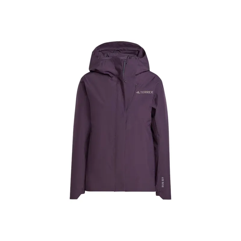 Adidas Waterproof And Breathable Warm Windbreaker Jacket Women's Purple-0