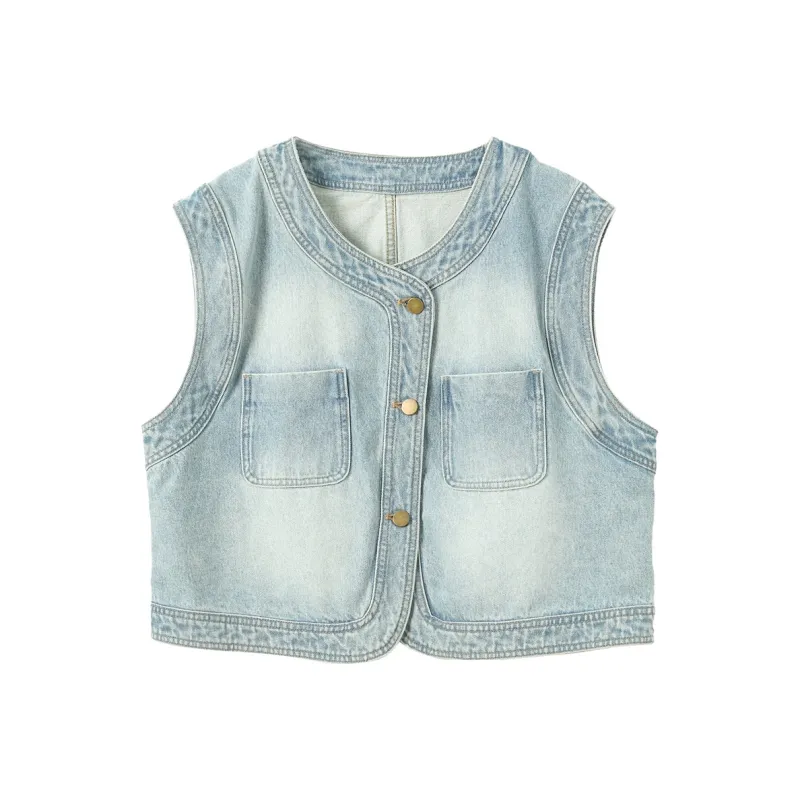 3COLOUR Denim Jacket Women's Sky Blue-0