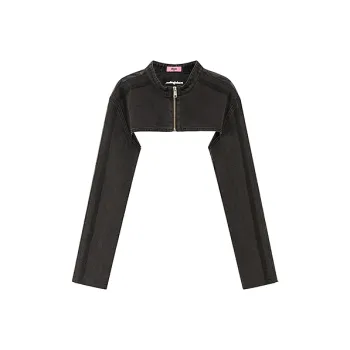 CHUU Cropped Coat Women's Black
