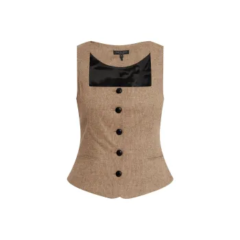 RAG&BONE Checked Waistcoat