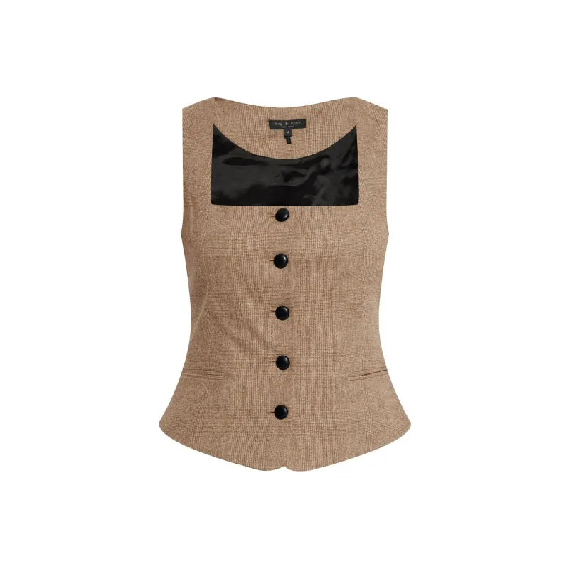 RAG&BONE Checked Waistcoat-0
