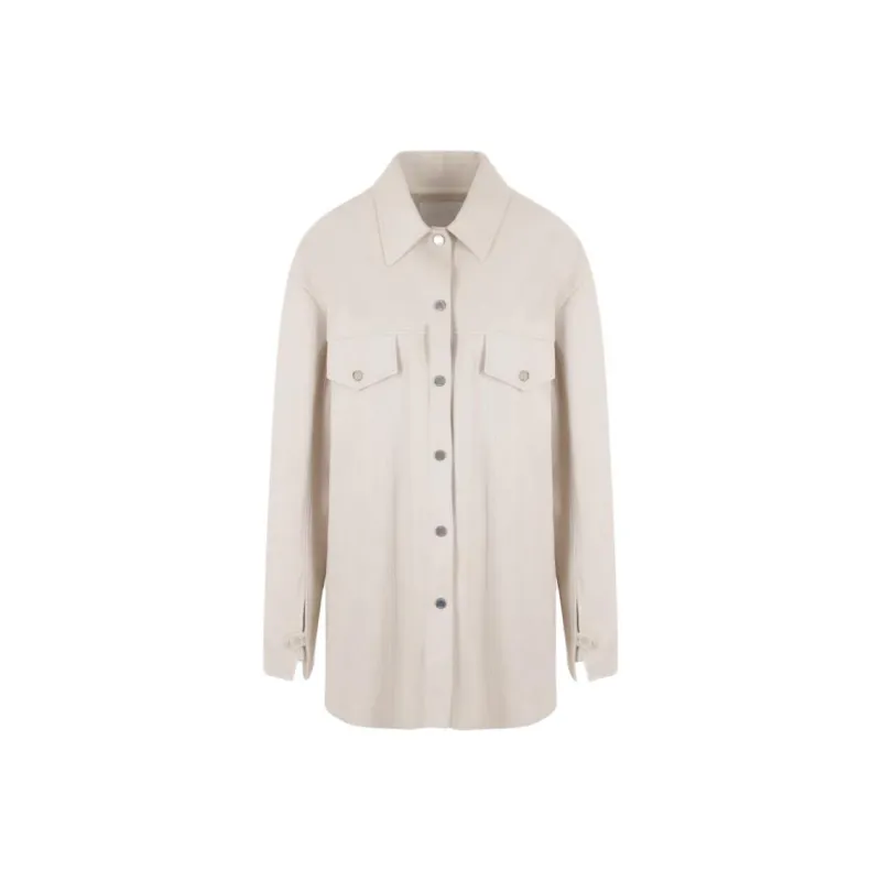 Drome Buttoned Long Sleeved Shirt Jacket-0