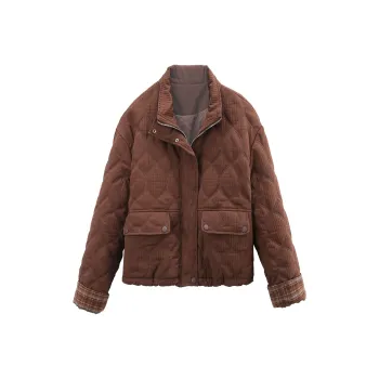 A Paradise For Awakening Puffer Jacket Women's Coffee