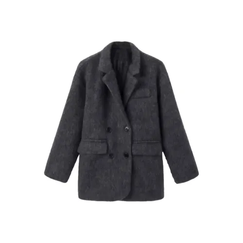 PAIN OR PLEASURE Coats Women's Gray