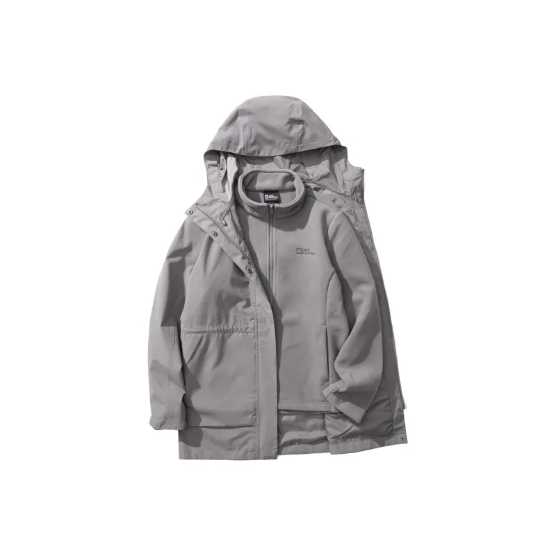 Jack Wolfskin Waterproof And Windproof To Keep Warm Windbreaker Jacket Women's-5