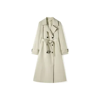 TKY SHOP Trench Coat Women's Khaki