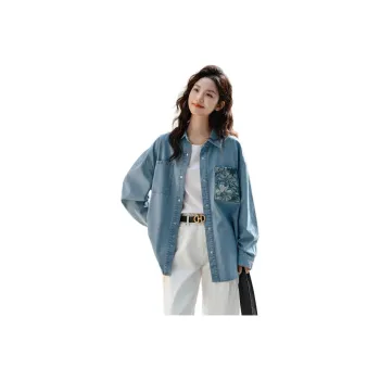 【dme】 Denim Jacket Women's Light Denim Blue