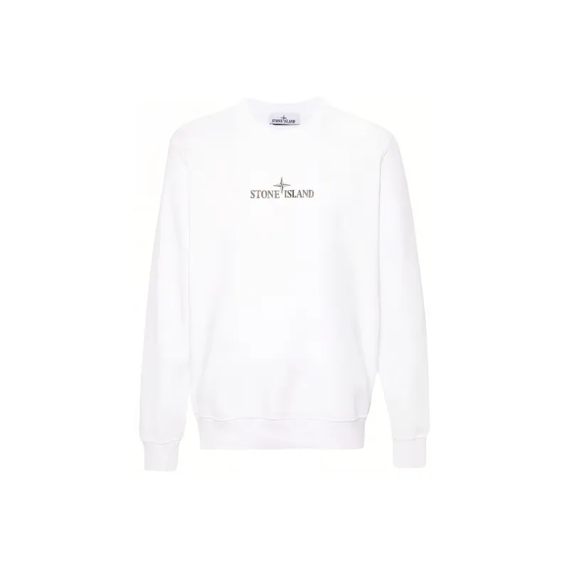 STONE ISLAND Logo Embossed Crewneck Sweatshirt-0