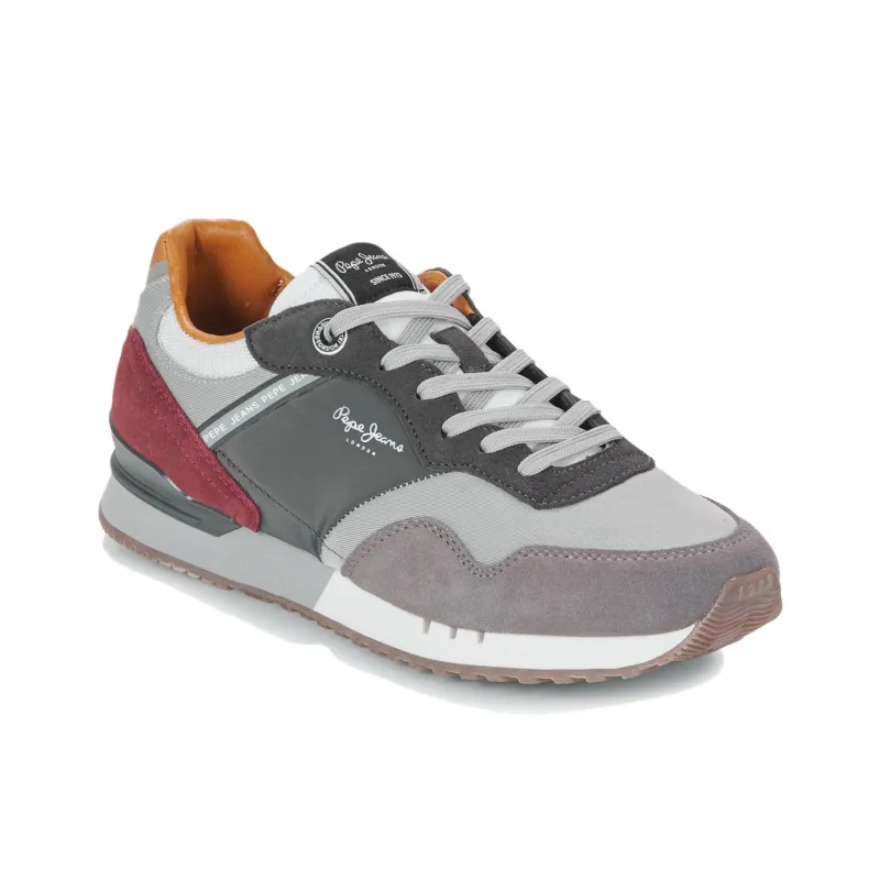 Pepe Jeans London Low Top Casual Shoes Men's Gray-3
