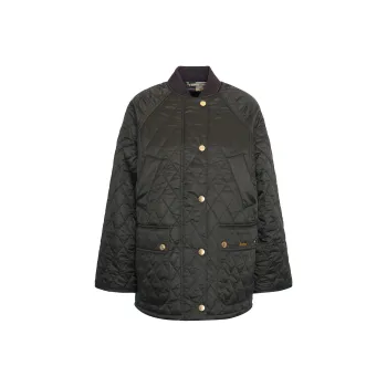 BARBOUR Puffer Jacket Women's Olive Green