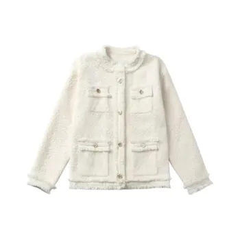 DEAR DEER PUFF Jackets Coats Women's White