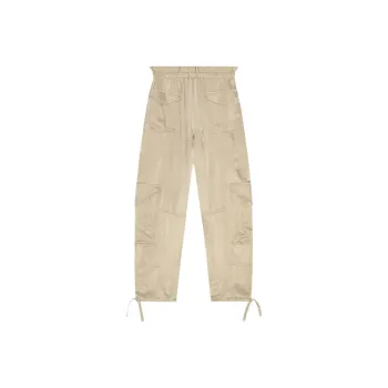 GANNI Elasticated-waist Satin Trousers