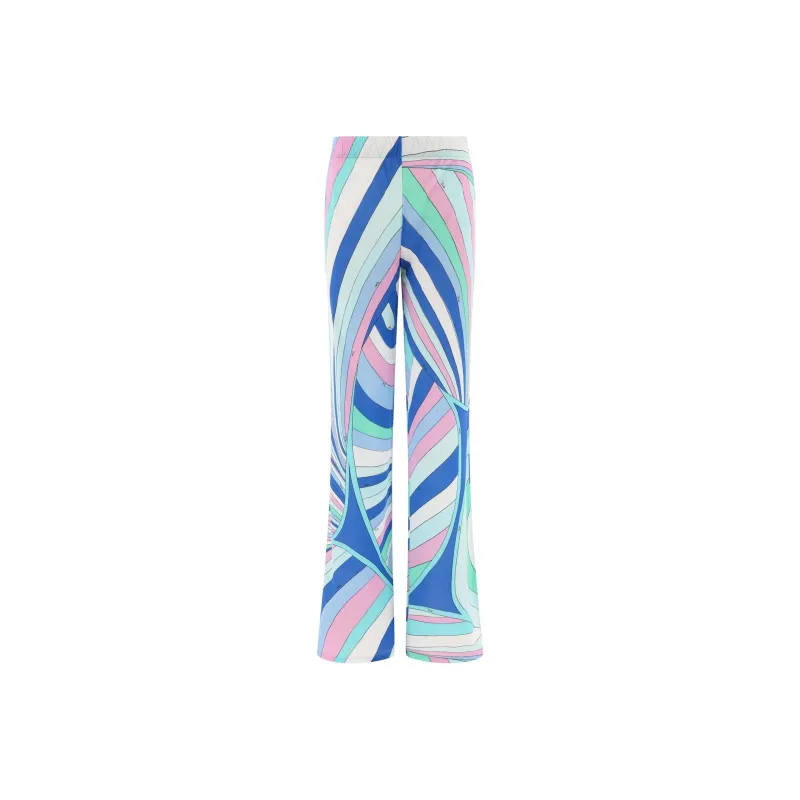 EMILIO PUCCI Marmo Printed Flared Trousers-0