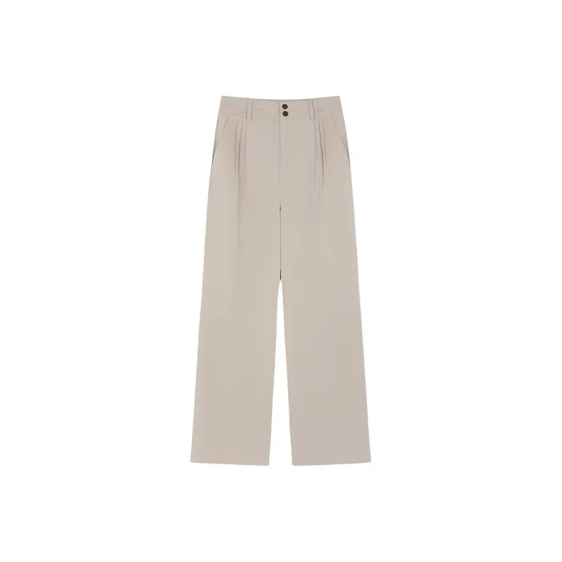 IHIMI Casual Pants Women's Light Beige-0