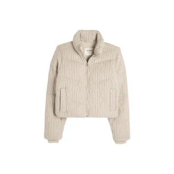 Hollister Puffer Jacket Women's Taupe