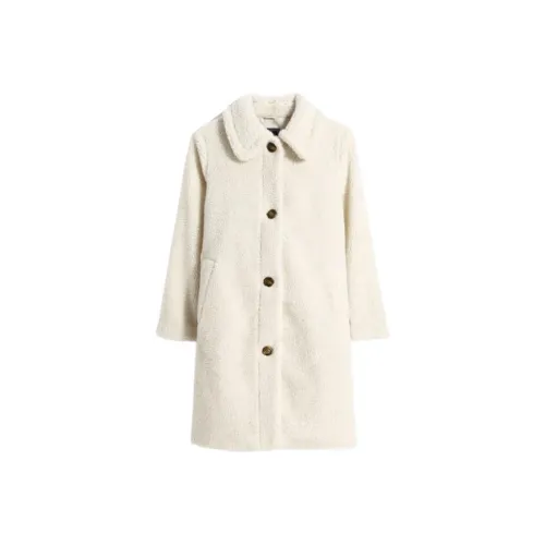 GAP Velvet feel Coat Women's Ecru