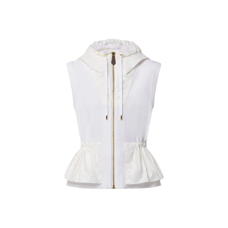 LOUIS VUITTON Monogram Accent Peplum Gilet-0