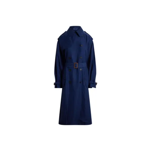 Polo Ralph Lauren SS25 Trench Coat Women's Dark Blue