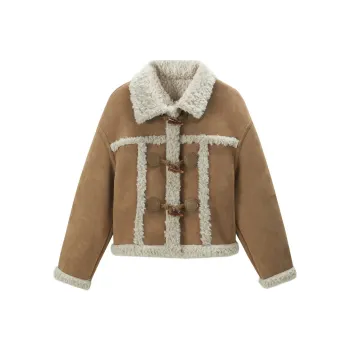 LEDIN Velvet Jackets Women's Burnt Tea Brown