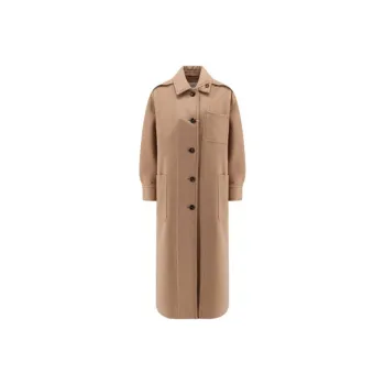 MaxMara Aldod Button Up Coat