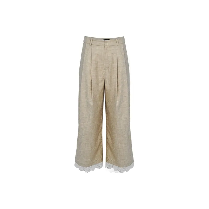 ROSESTUDIOBYGUOPEI Casual Pants Women's Coffee-0