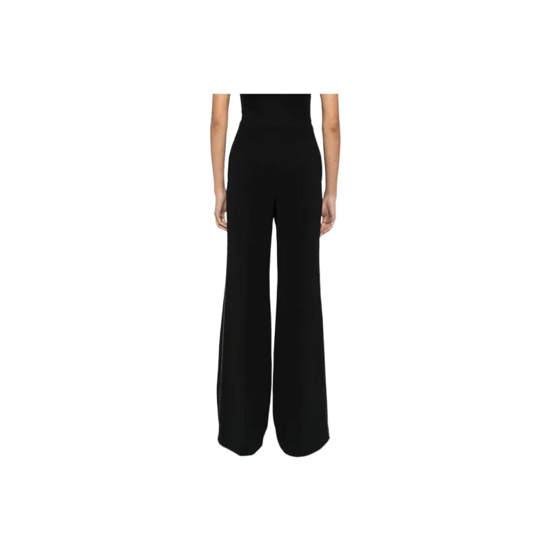 ELIE SAAB Topstitch Crepe Trousers-4