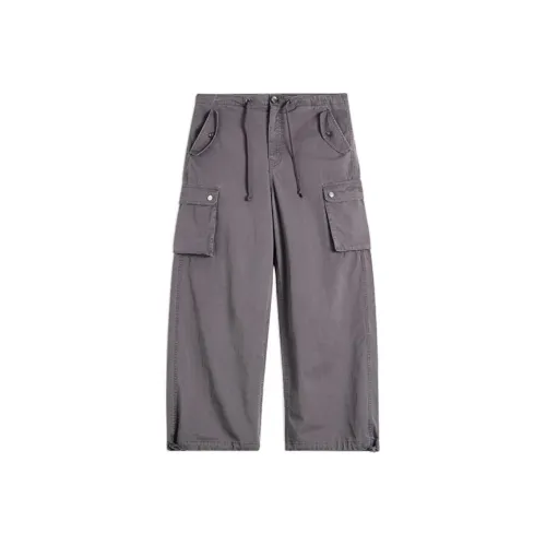 Ed Hardy SS24 Casual Pants Women's Dark Marble Color