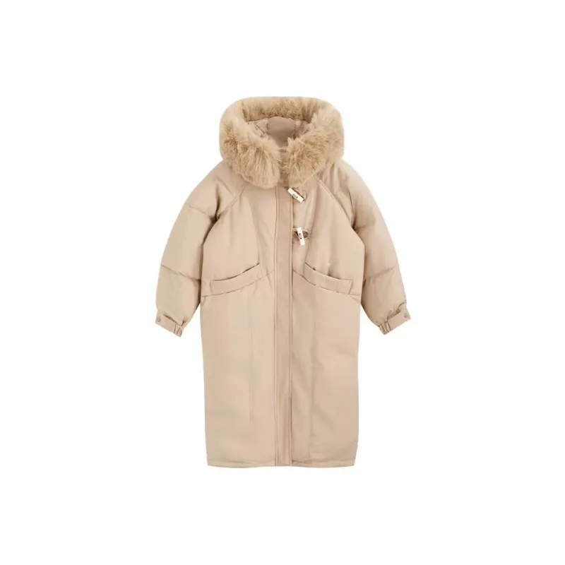 KENLY Puffer Jacket Women's White Apricot-4