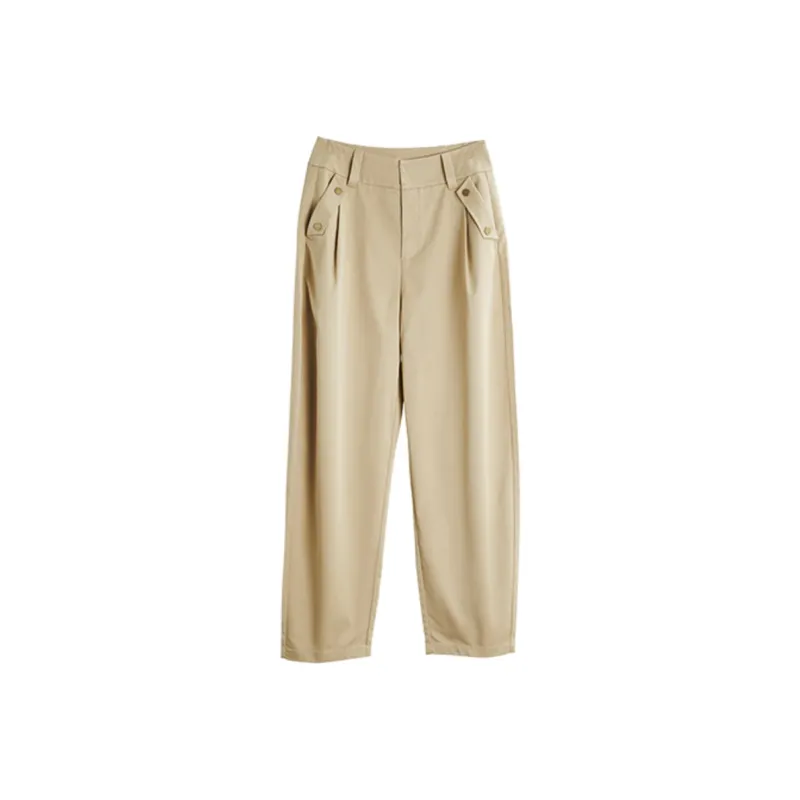 ELLE Casual Pants Women's Khaki-0