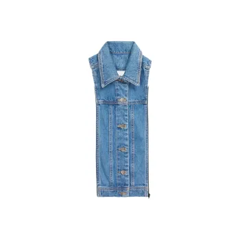 Veronica Beard Button front Denim Vest