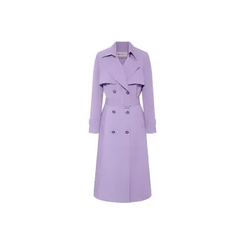 BBLLUUEE Trench Coat Women's Mist Purple