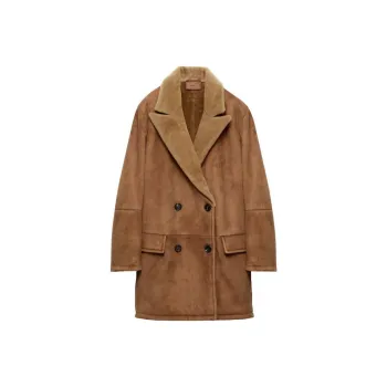 PRADA FW24 Leather Jacket Women's Camel Brown