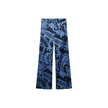 ZARA ZW Series Casual Pants Women's Green