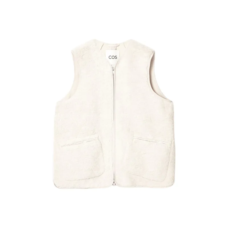 COS Vests Women's Ivory White-0