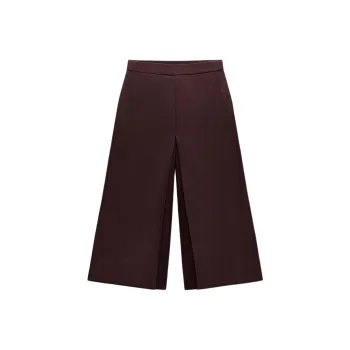 ZARA ZW Series Casual Pants Women's Dark Purple