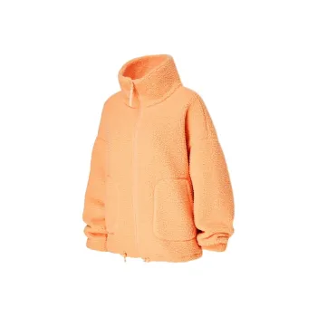 XEXYMIX Sherpa Velvet feel Coat Women's Light Orange