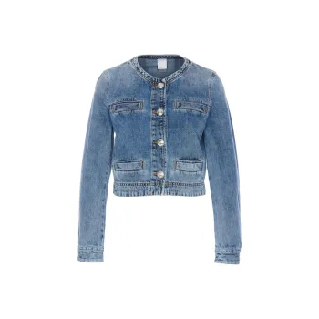 PINKO Crewneck Denim Jacket