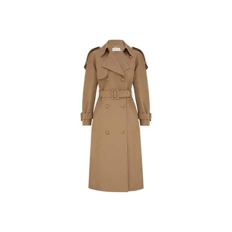 Zimmermann Trench Coat Women's Khaki-0