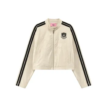 CHUU Cropped Coats Women's White Apricot