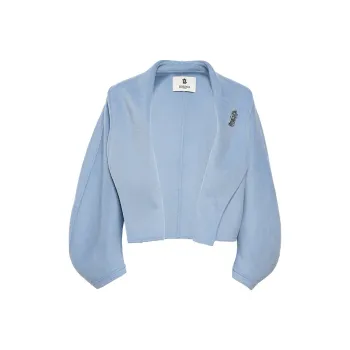 BESIONIA FW24 Cropped Coats Women's Blue