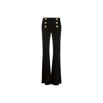 BALMAIN High Waist Flared Trousers