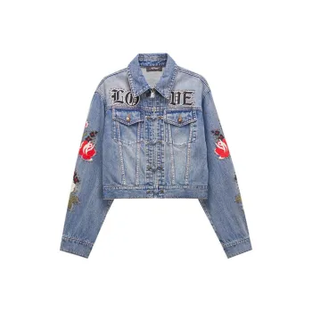 Ed Hardy SS25 Denim Jacket Women's Indigo